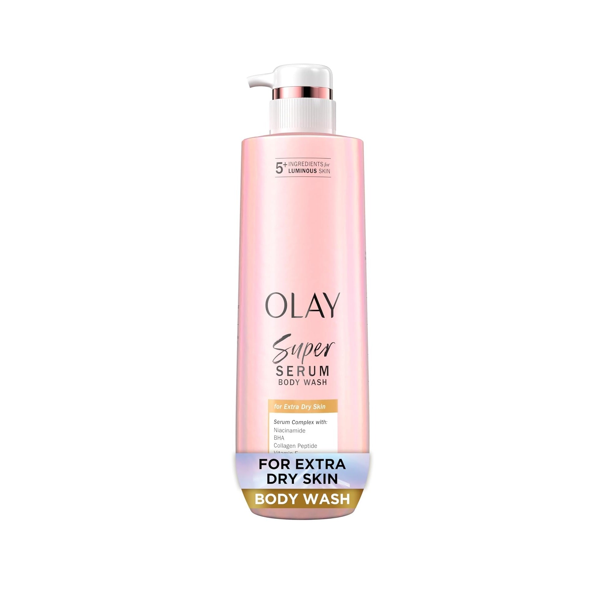 Olay Super Serum Body Wash for Extra Dry Skin | 20 Oz (591 ml)