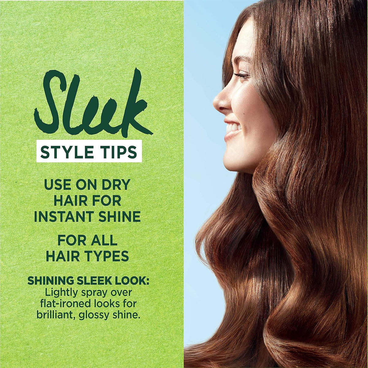 Garnier Fructis Brilliantine Shine Glossing Spray | 3 Oz (89 ml)