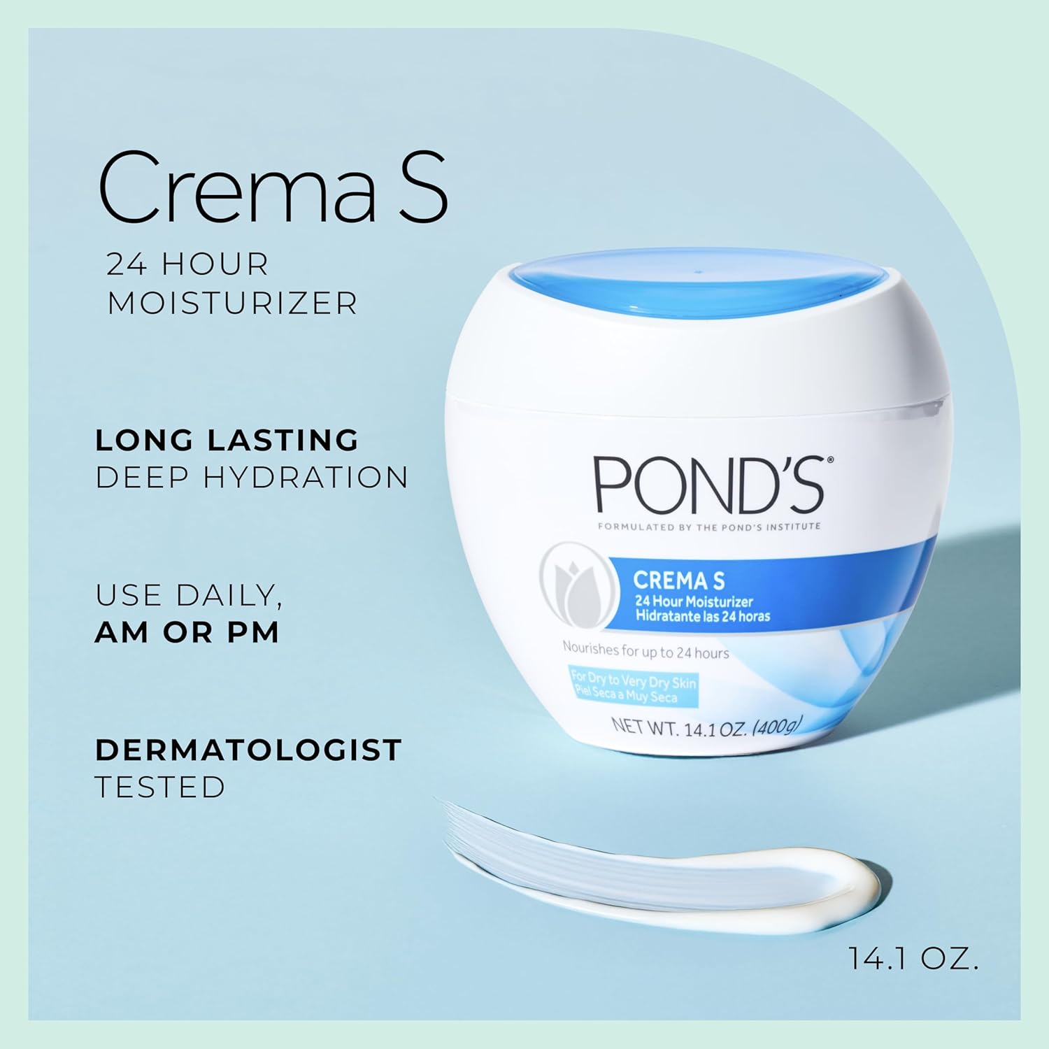 Pond'S Crema S Nourishing Moisturizing Cream | 14.1 Oz (400 g)