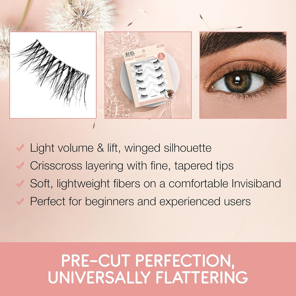 Ardell Half Naked False Eyelashes | 5 Pairs of Half Lashes