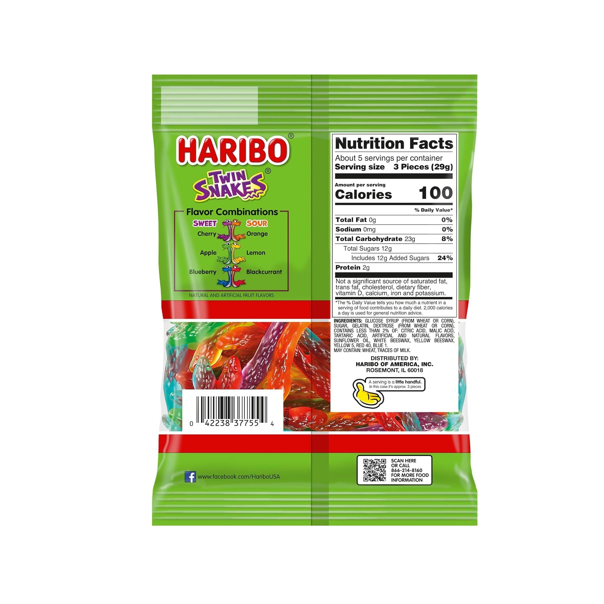Haribo Twin Snakes | 5 Oz (142 g)