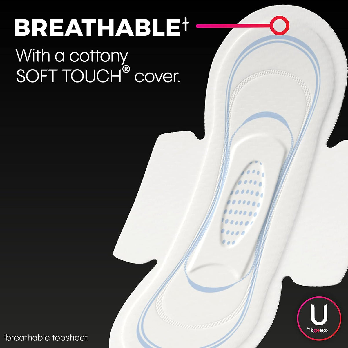 U by Kotex Security Ultra Thin Pads | Regular Absorbency | 36 Pads