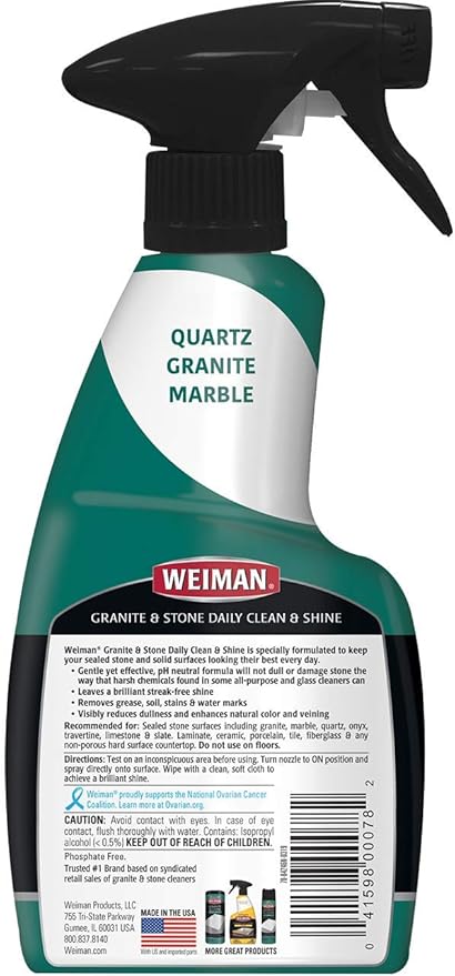 Weiman Granite Cleaner & Polish, 12 fl oz