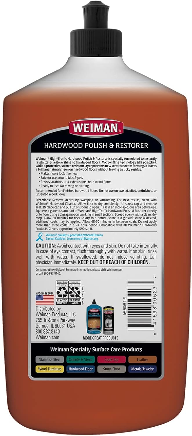 Weiman Hardwood Polish & Restorer | 946 ml