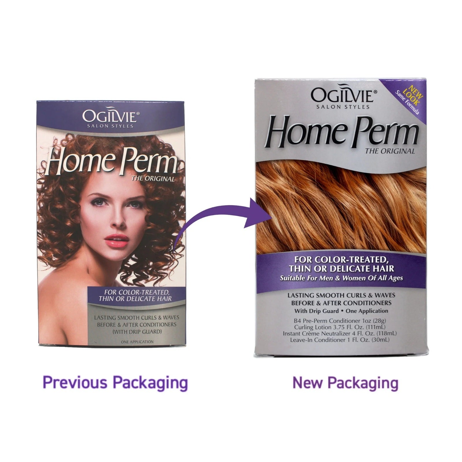 Ogilvie Salon Styles Professional Perm for Color Treated, Thin or Delicated Hair