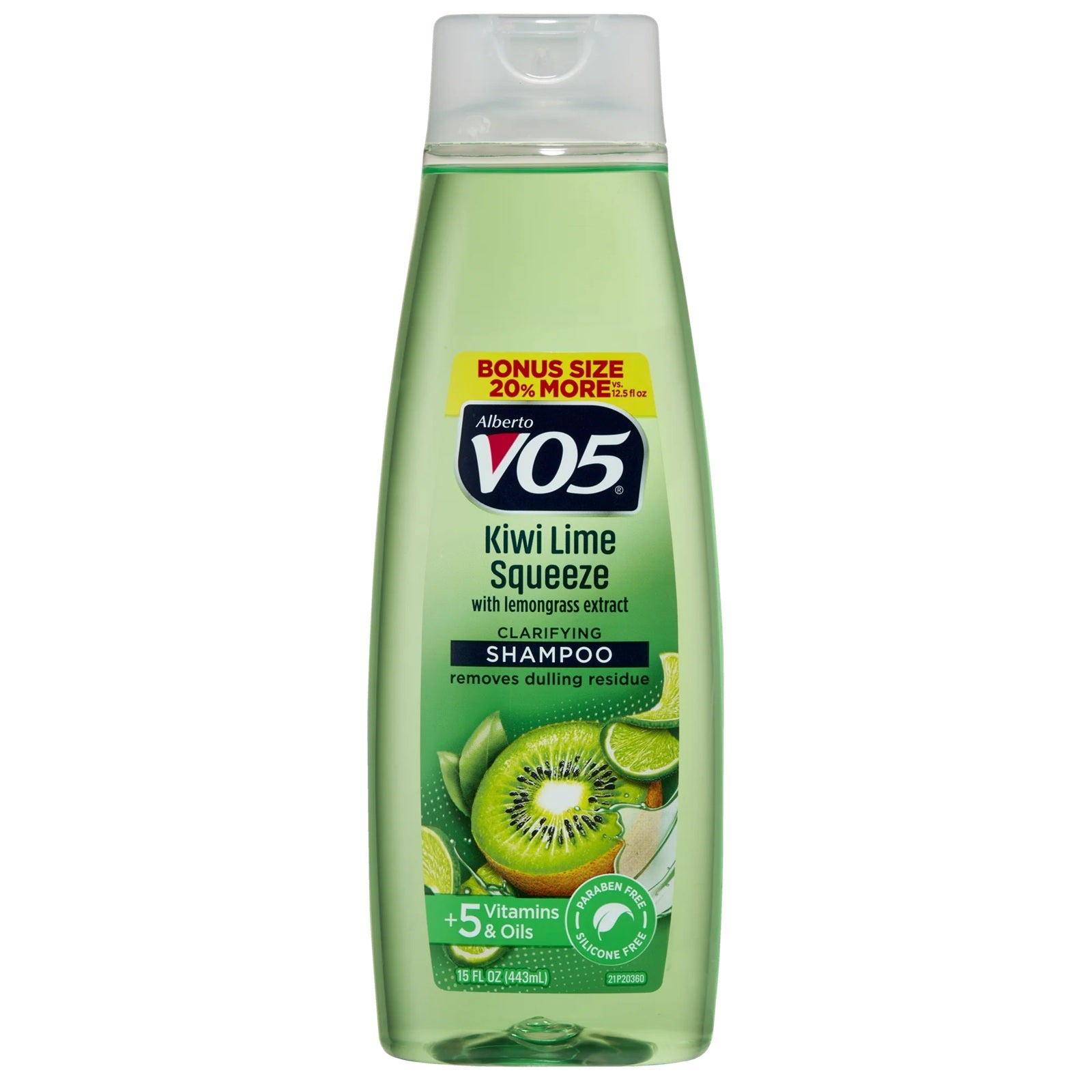 VO5 Kiwi Lime with lemongrass extract clarifying shampoo Squeeze bottle.