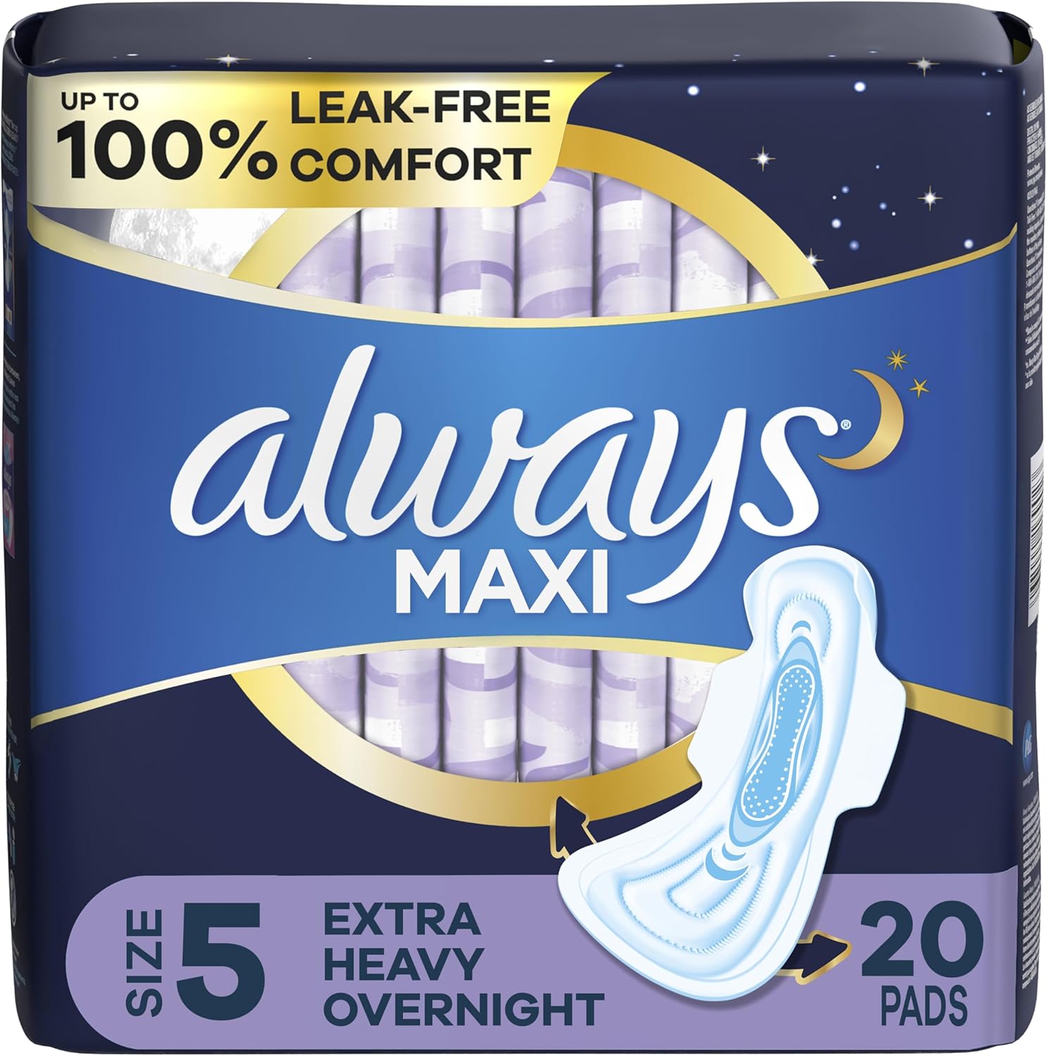 Always Maxi Sanitary Pads - Extra Heavy Overnight | Size 5