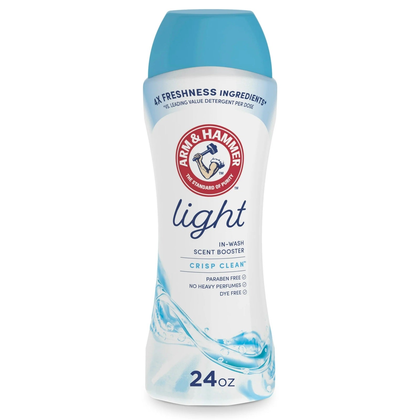 Arm & Hammer light in wash scent booster for crisp clean wash - dye free with no heavy perfume