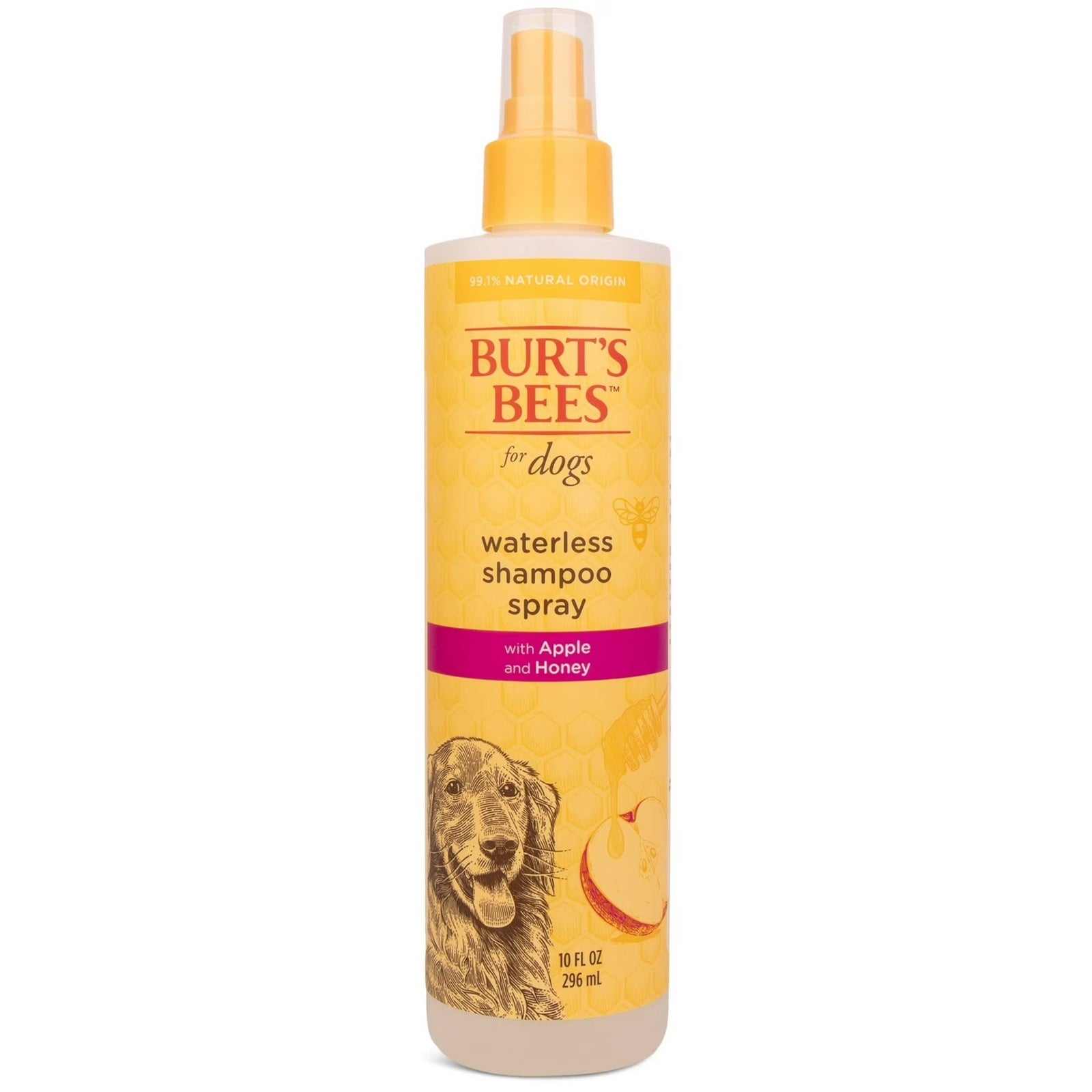 Burt's Bees waterless shampoo spray for dogs with apple and honey - 296ml
