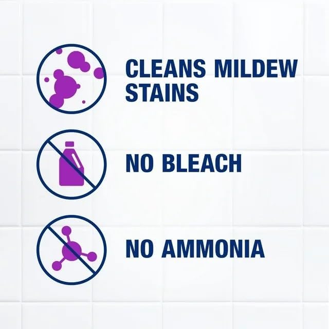 Clean shower original cleaner spray cleans mildew stains with no bleach and no ammonia