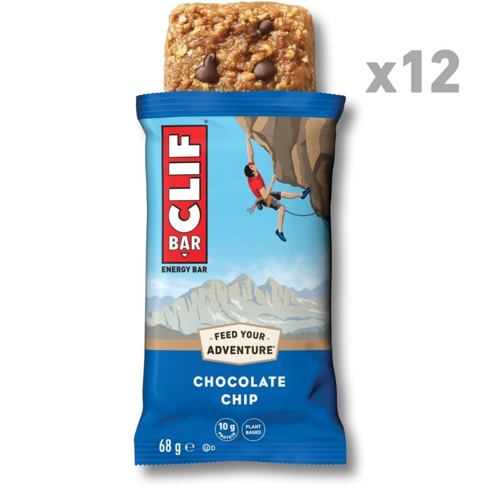 12 chocolate chip energy bars - Clif protein bars