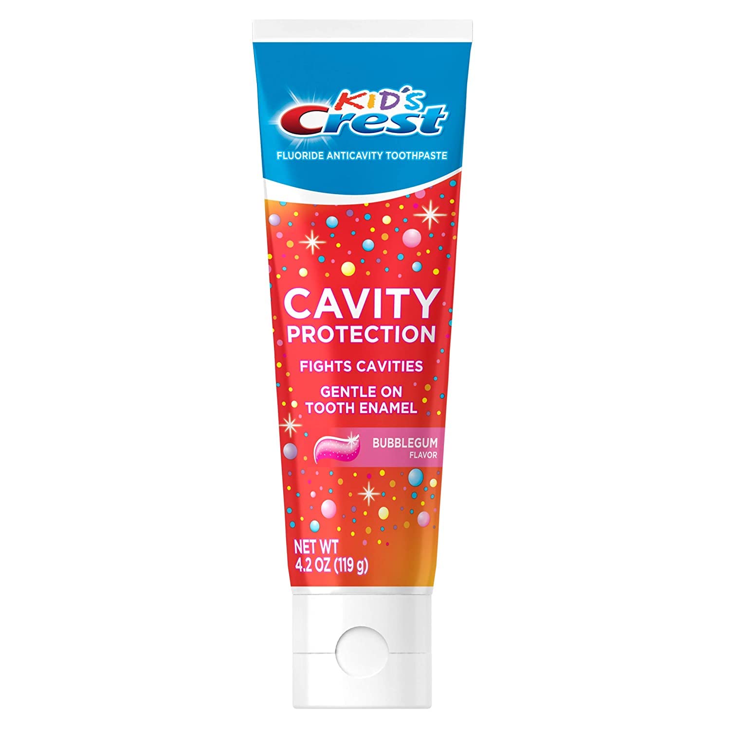 Crest Kids Bubblegum Toothpaste 3-Pack – improve kids dental health, goes gentle on tooth enamel and fights cavities.
