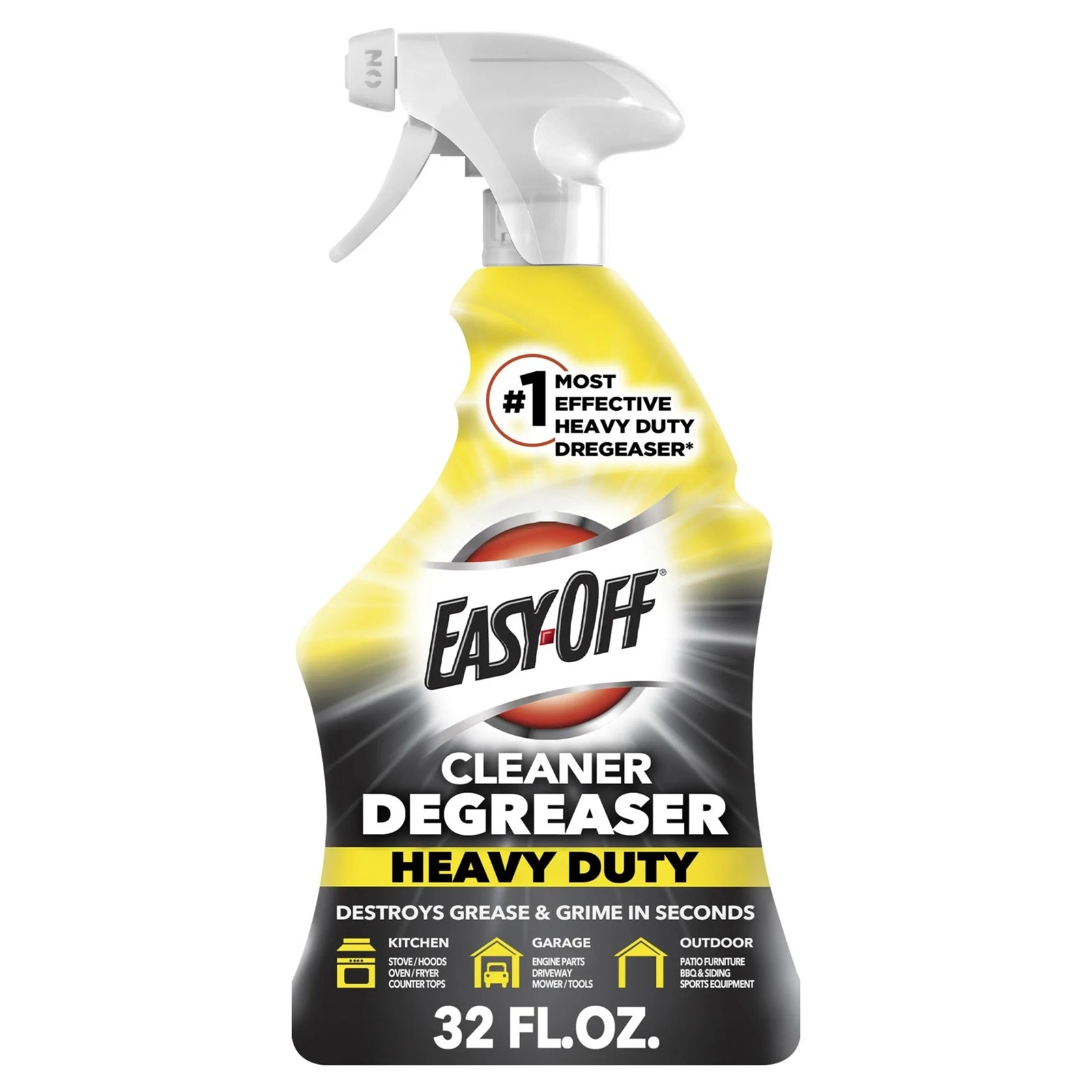 Easy-Off cleaner degreaser - heavy duty spray removes grease and grime in seconds.