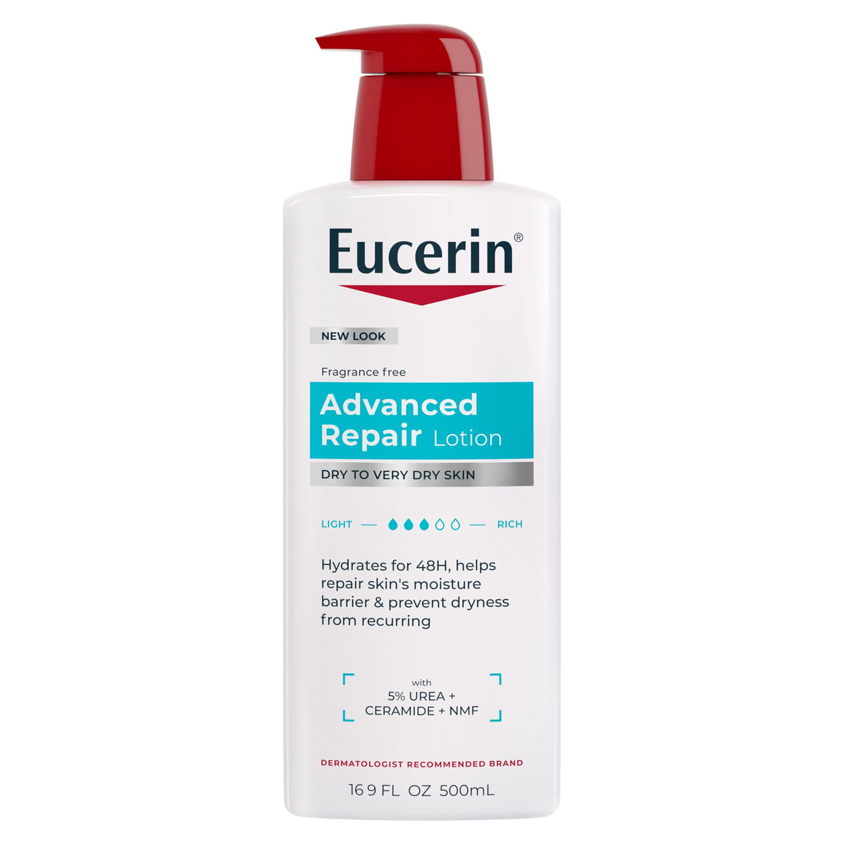 Eucerin Advanced Repair Body Lotion | 16.9 Oz (500 ml)