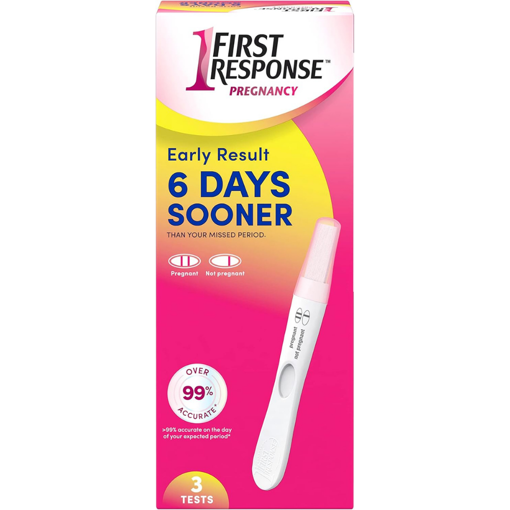 First response early pregnancy test - up 7 6 days earlier with 3 tests in every box