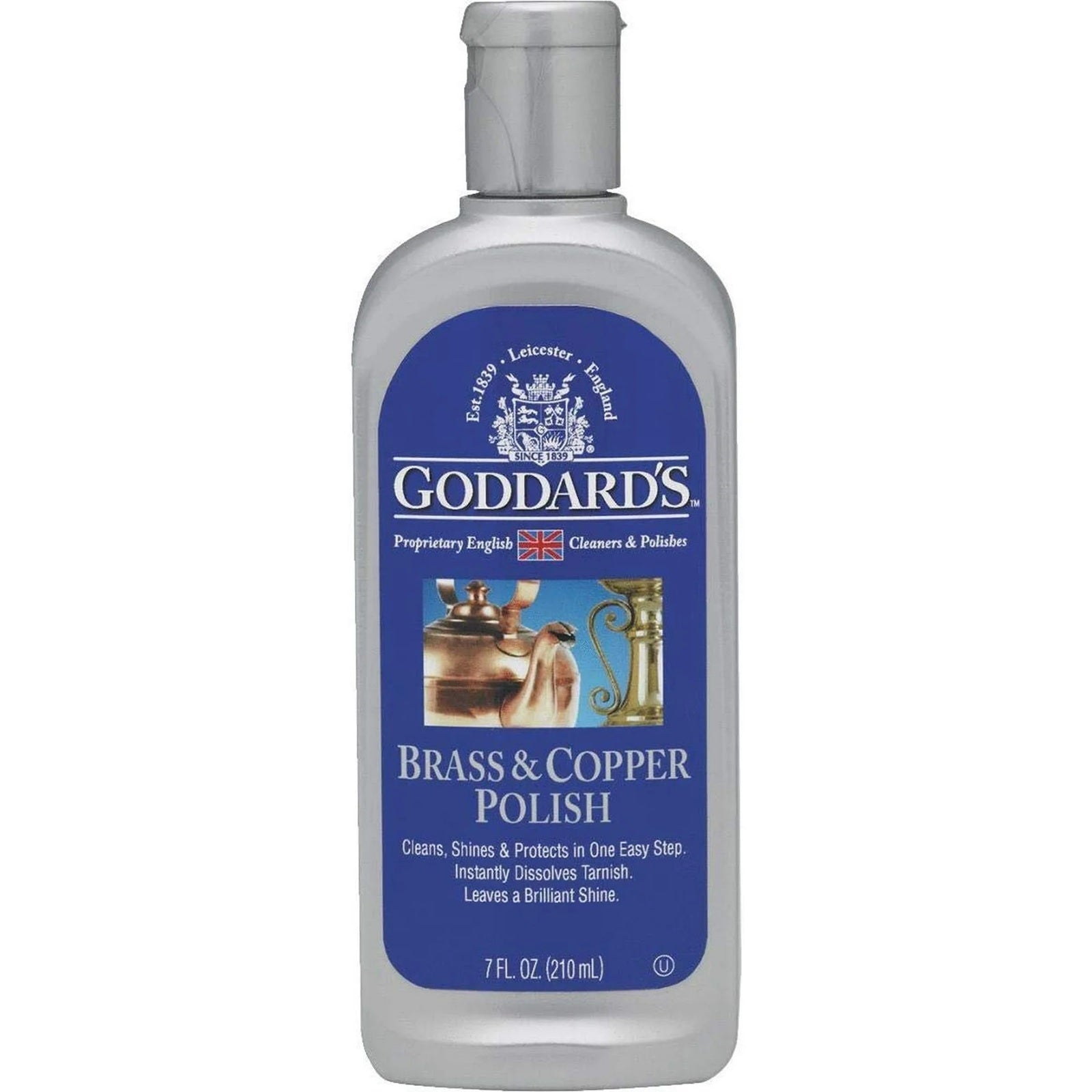 Goddards brass & copper polish cleans, shines & protects silver with instantly dissolving tarnish.