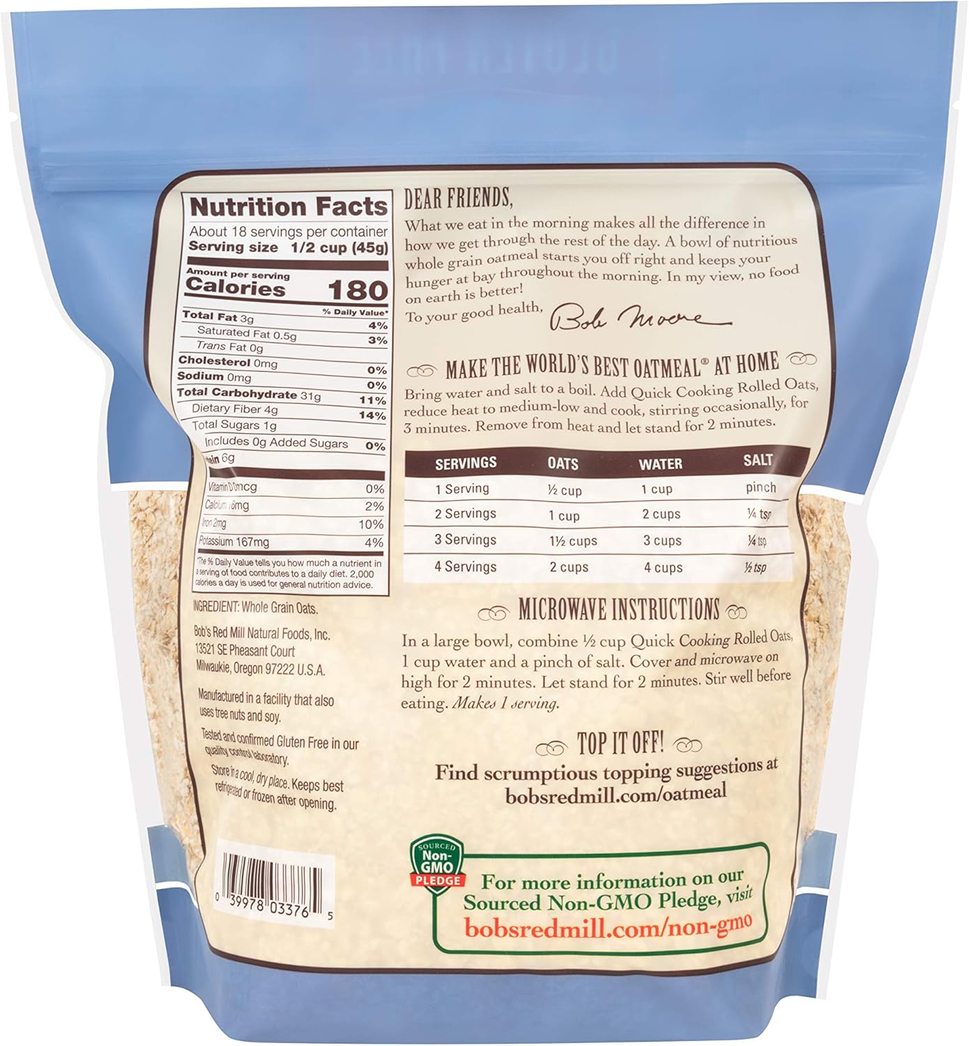 Quick Cooking Rolled Oats