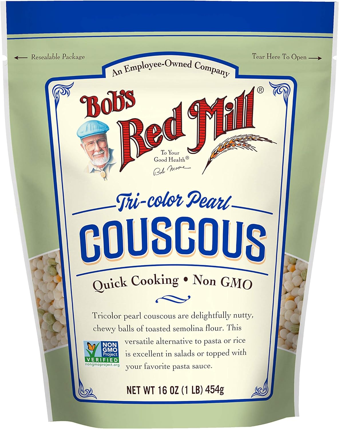 Bob's Red Mill Tri-Color Pearl Couscous, Quick Cooking | 454g