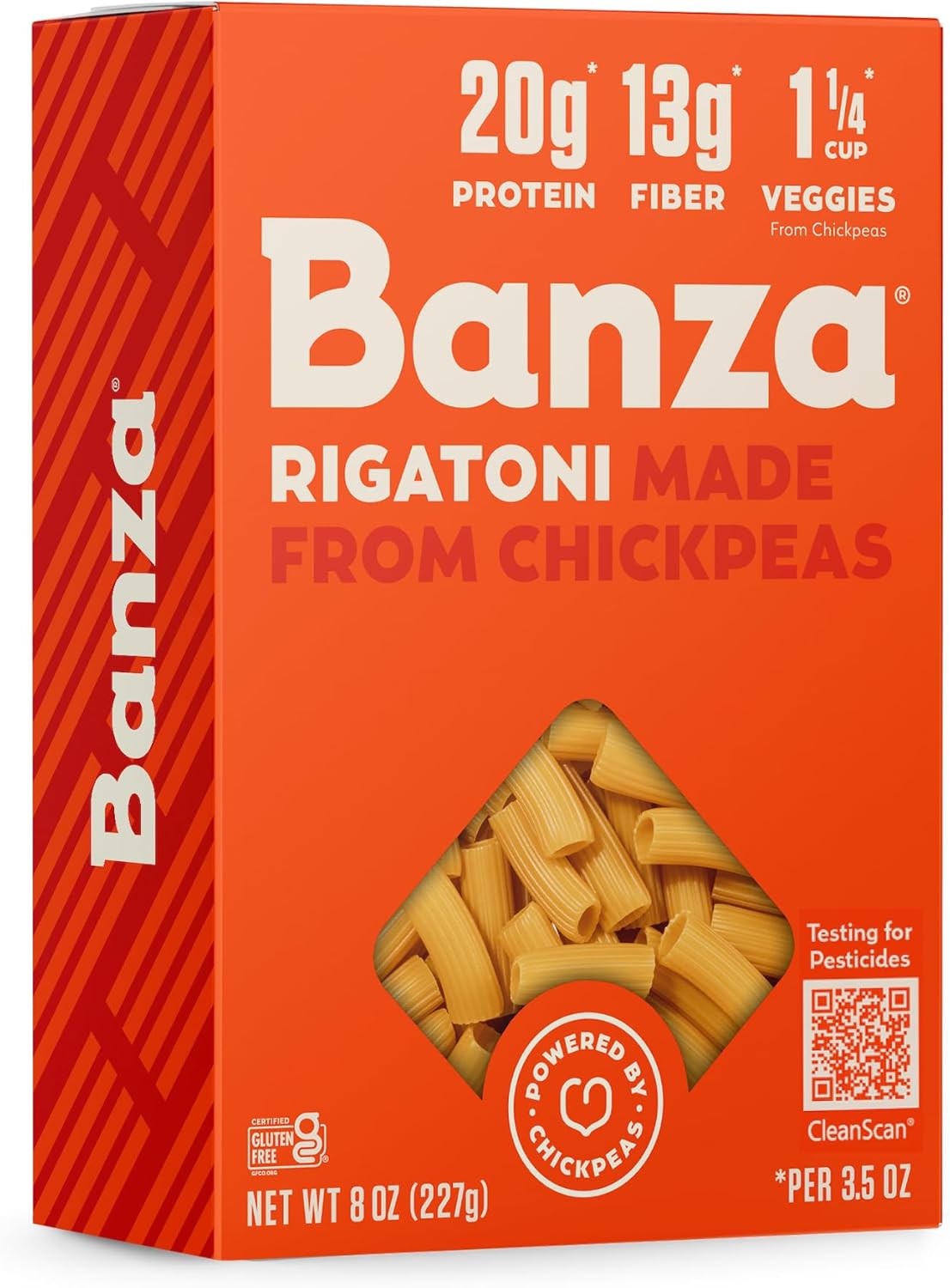 Banza - Chickpea Pasta Rigatoni | 8 Oz (227 g)