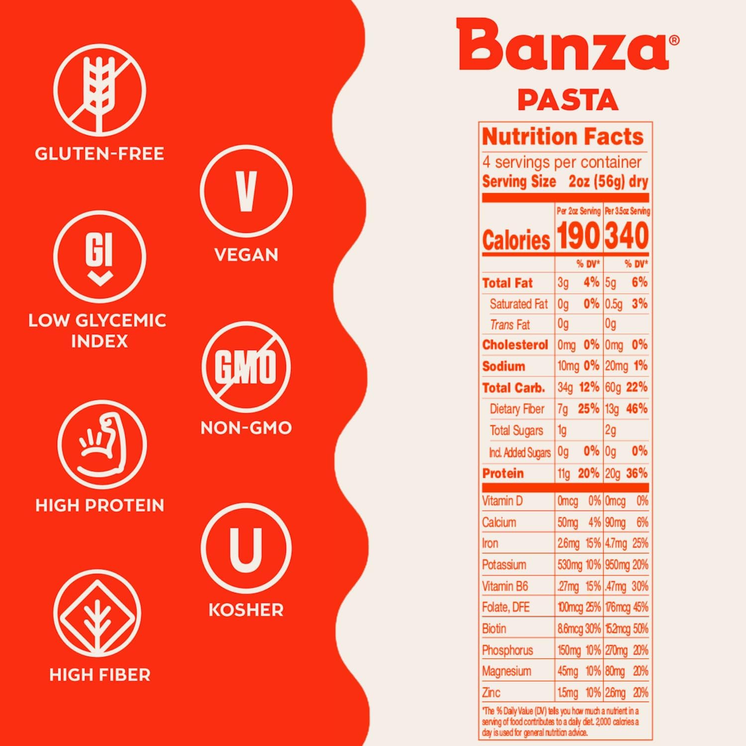 Banza - Chickpea Pasta Rigatoni | 8 Oz (227 g)