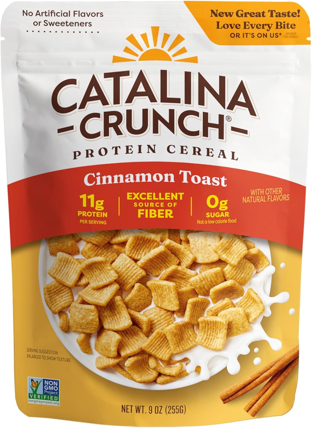 Catalina Crunch Protein Cereal | Cinnamon Toast | 9 Oz (255 g)