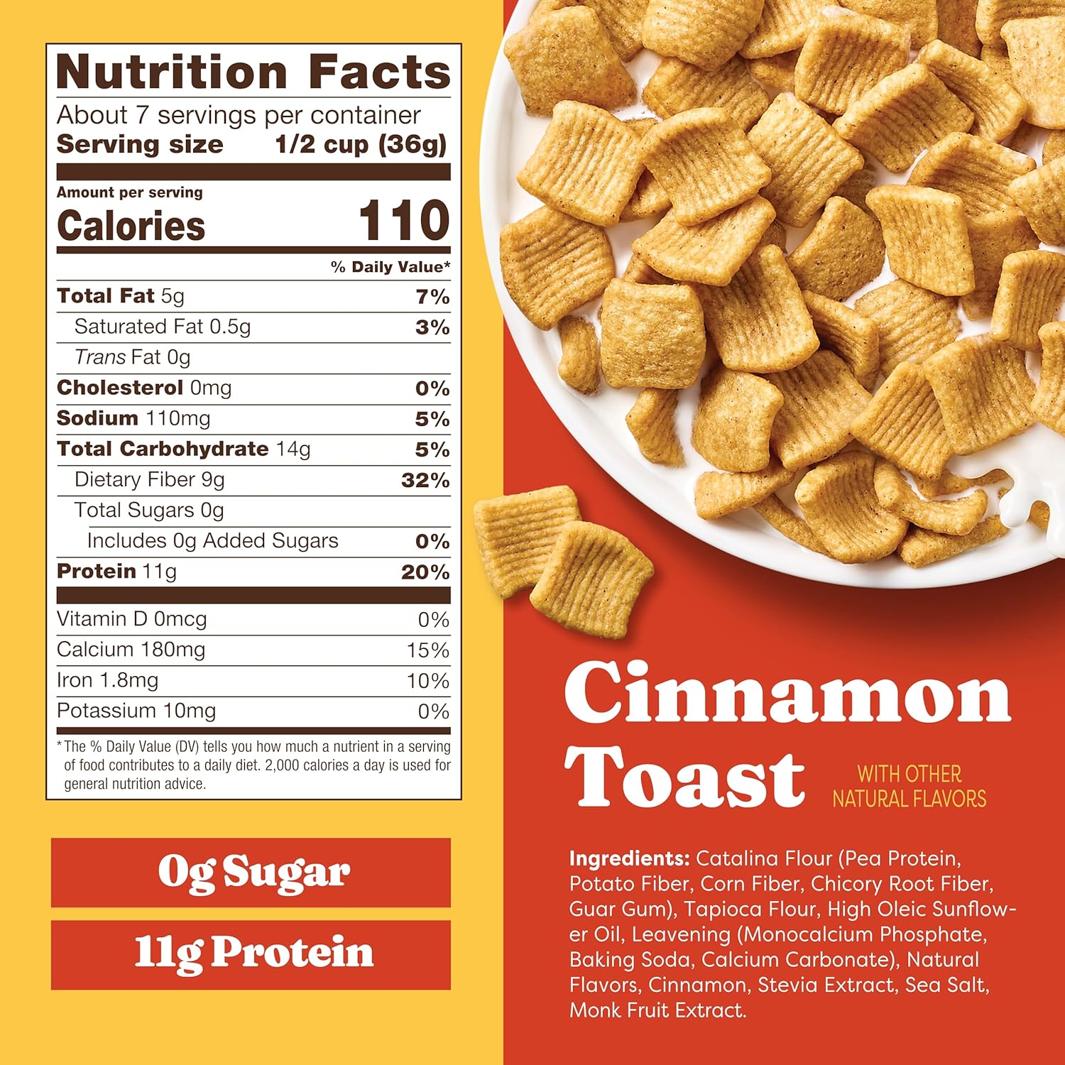 Catalina Crunch Protein Cereal | Cinnamon Toast | 9 Oz (255 g)