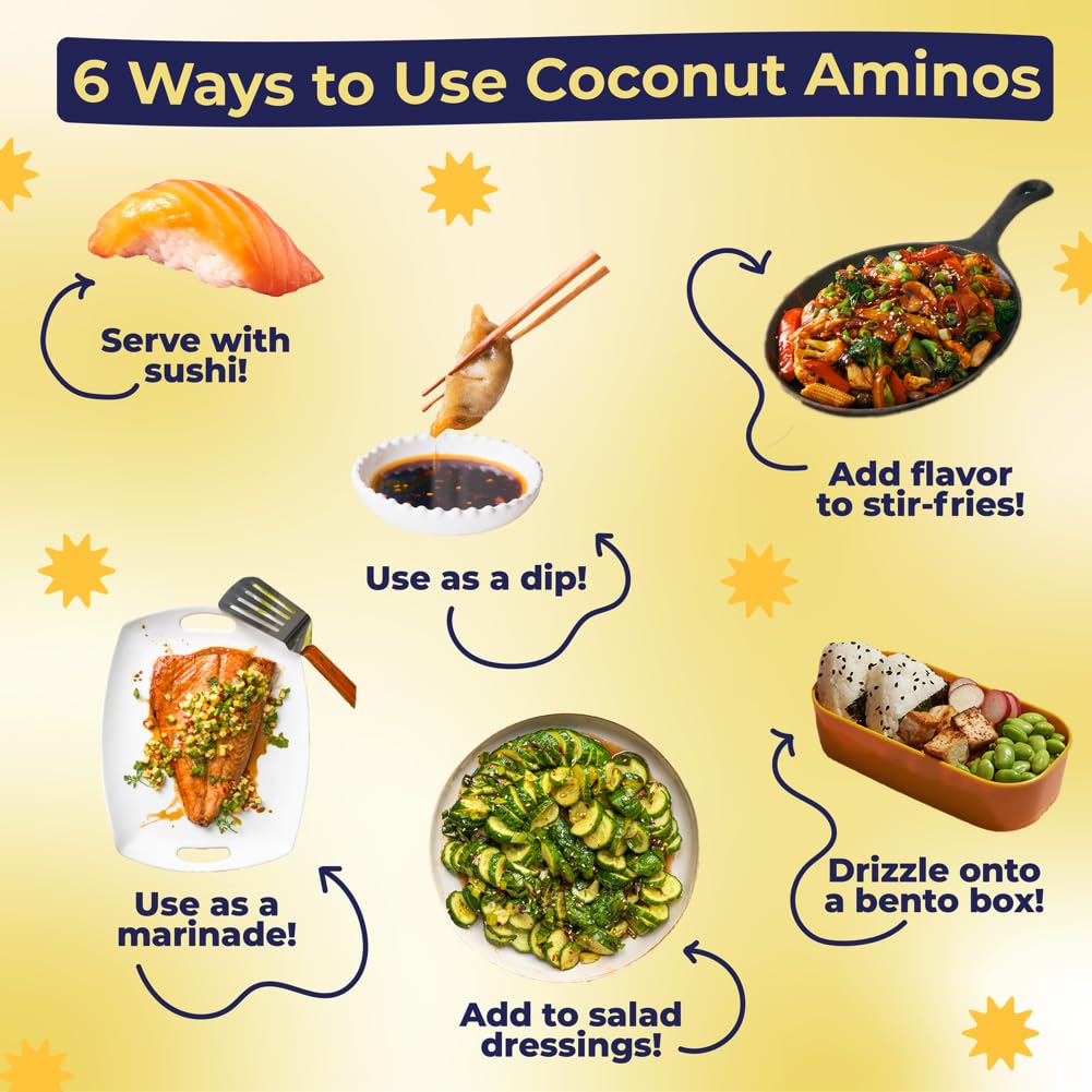 Coconut Secret Coconut Aminos Soy-Free Seasoning Sauce | 8 Oz (237 ml)