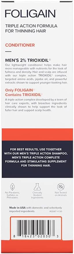 FOLIGAIN HAIR REGROWTH CONDITIONER For Men with 2% Trioxidil