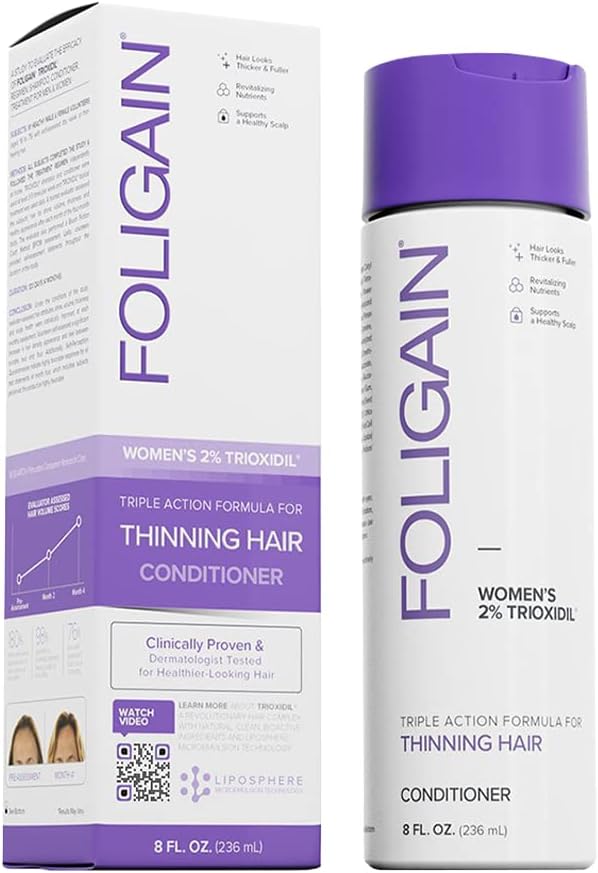 Foligain 2% Trioxidil for Thinning Hair for Women Conditioner | 8 Oz
