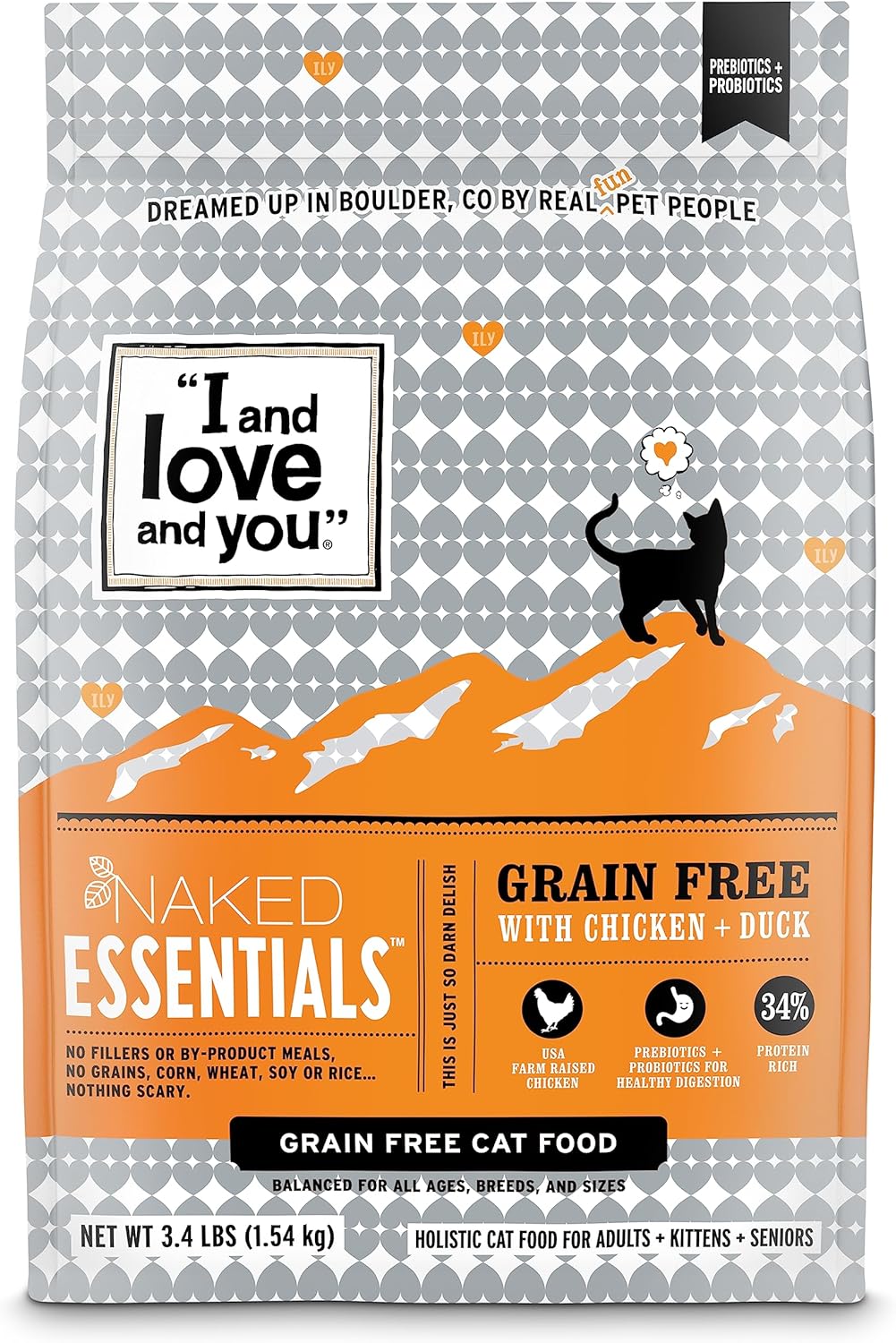 I AND LOVE AND YOU" Naked Essentials Dry Cat Food | 3.4 lb