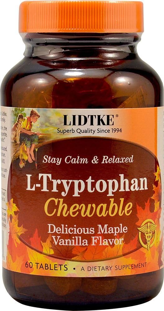 Lidtke, L-Tryptophan, 60 Chewable Tablets