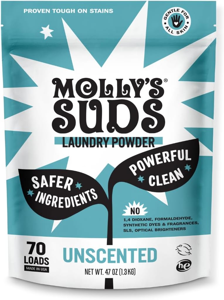 Molly's Suds Original Laundry Detergent Powder | 70 Loads | Unscented