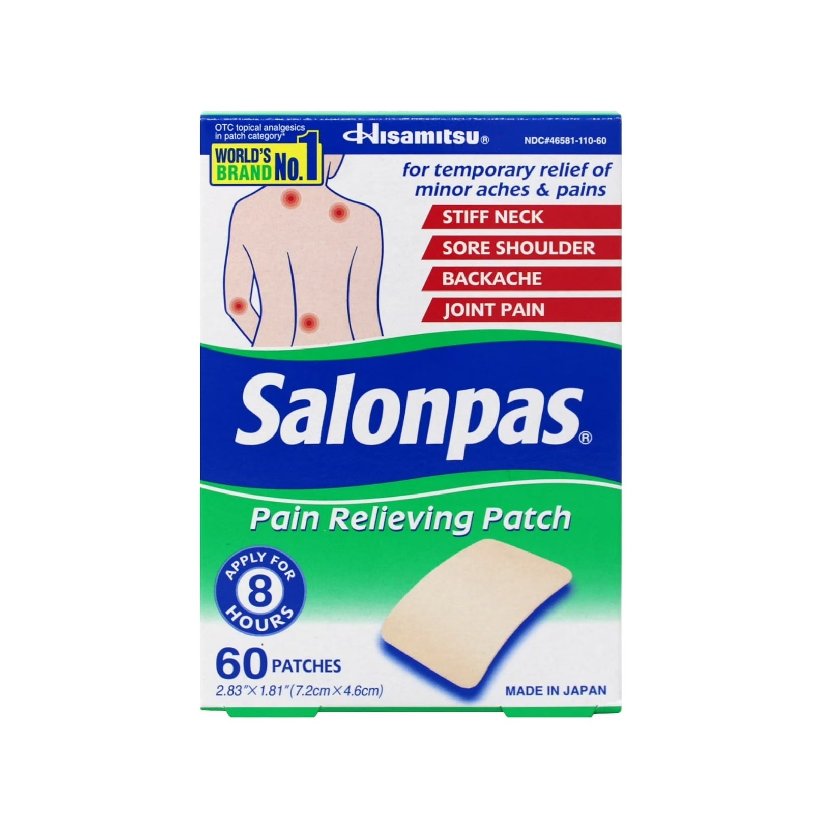 Salonpas Pain Relieving Patch | 60 Count