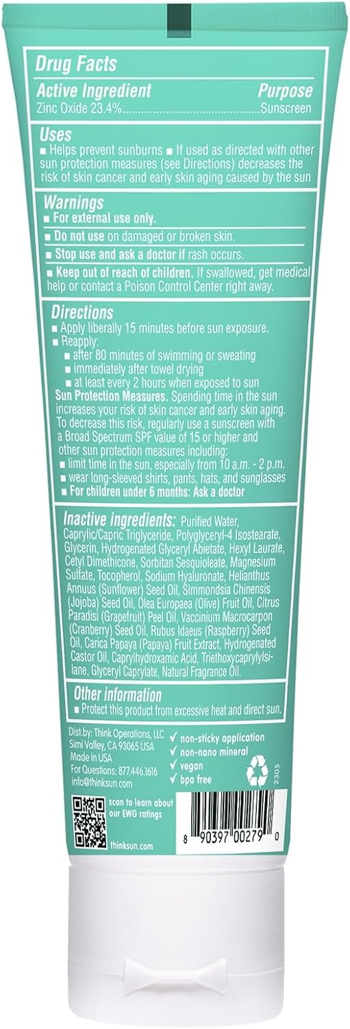 Thinksport Kid's Safe Sunscreen SPF 50+ | 3 Oz