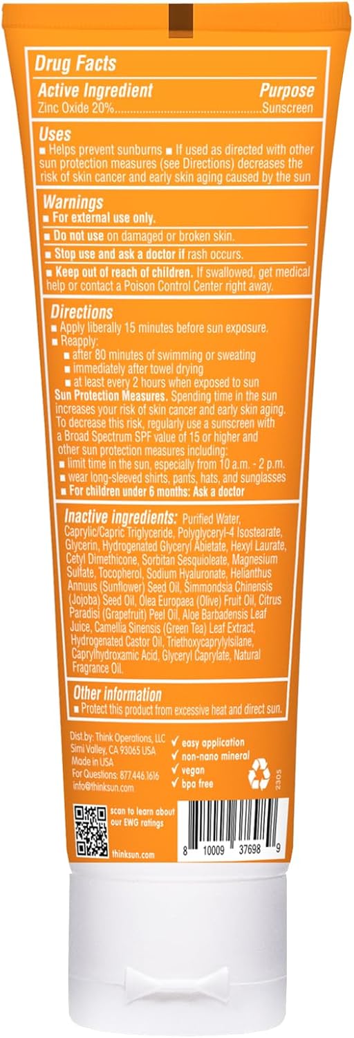 Thinksport Mineral Based Sunscreen Lotion Aloe & Tea Leaves SPF 89ml