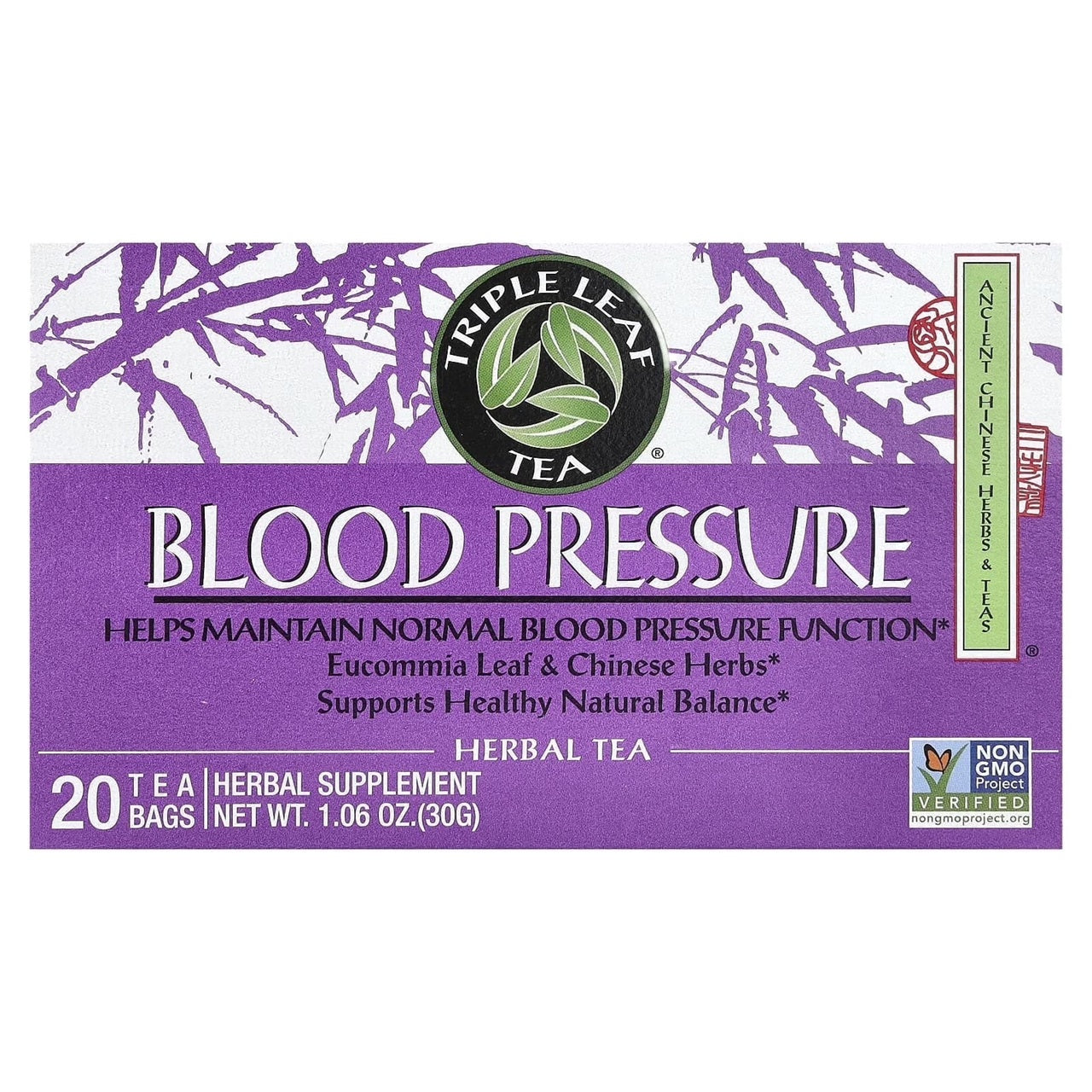 Triple Leaf Blood Pressure| 20 Tea Bags | 3 Packs