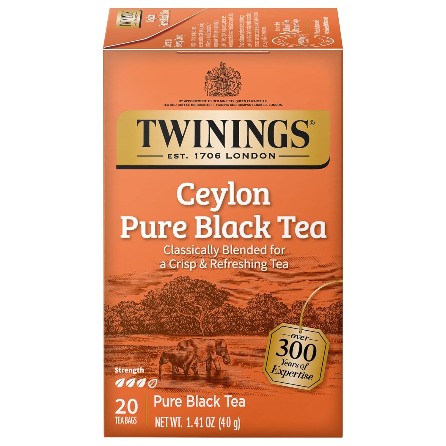 Twinings of London Ceylon Orange Pekoe Tea | 20 Teabags