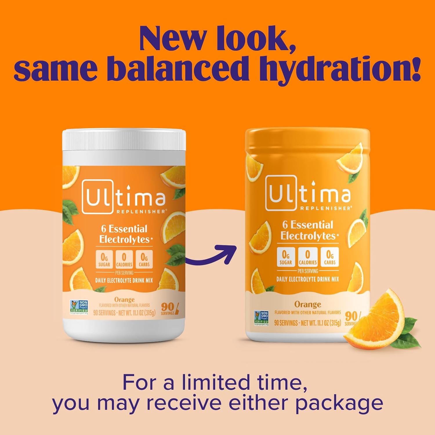 Ultima Replenisher Electrolyte Powder | Orange | 90 Servings