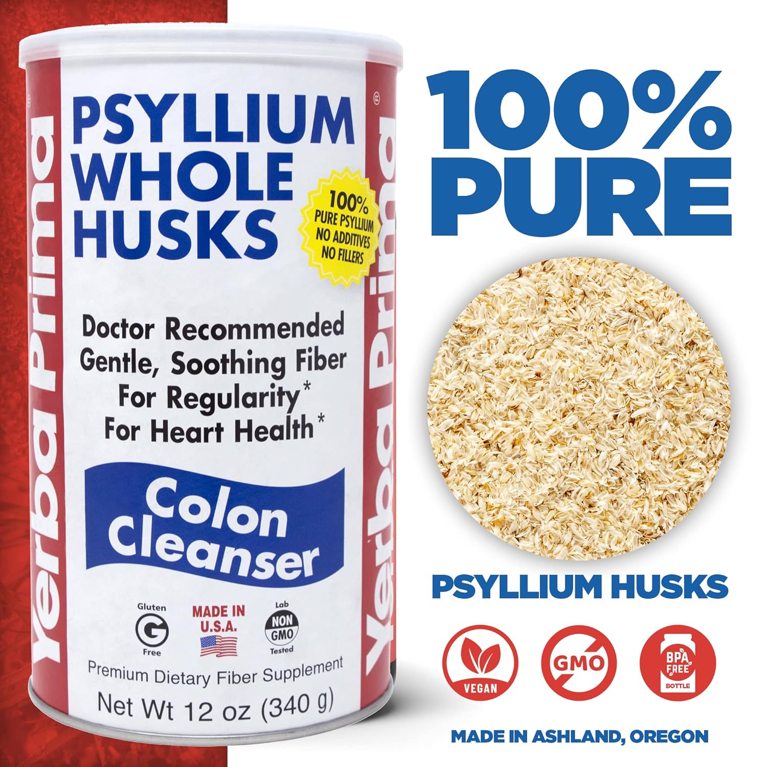 Yerba Prima Psyllium Husk | 12 Oz