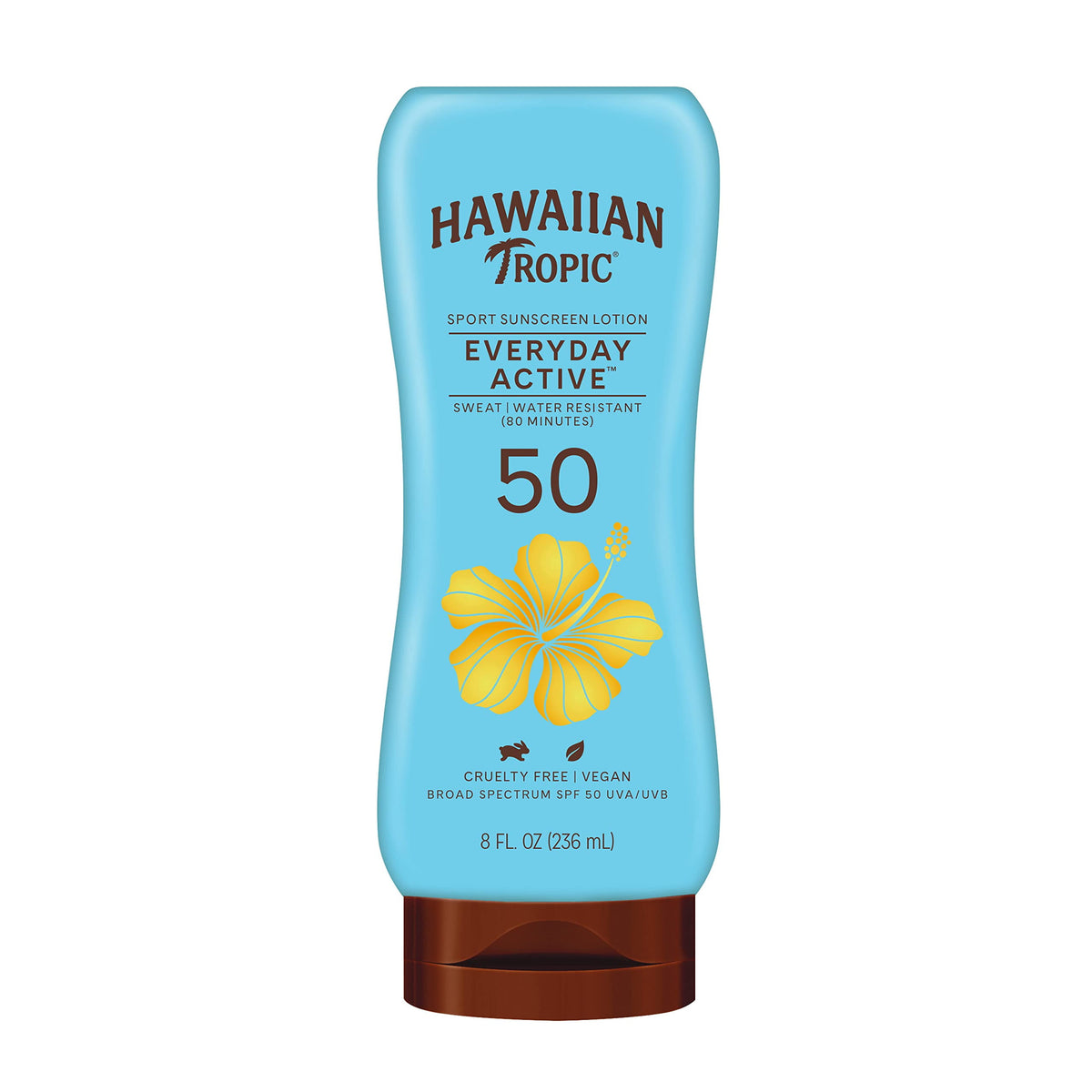 Hawaiian Tropic Sport Sunscreen Lotion Everyday Active SPF 50 | 8 Oz (236 ml)