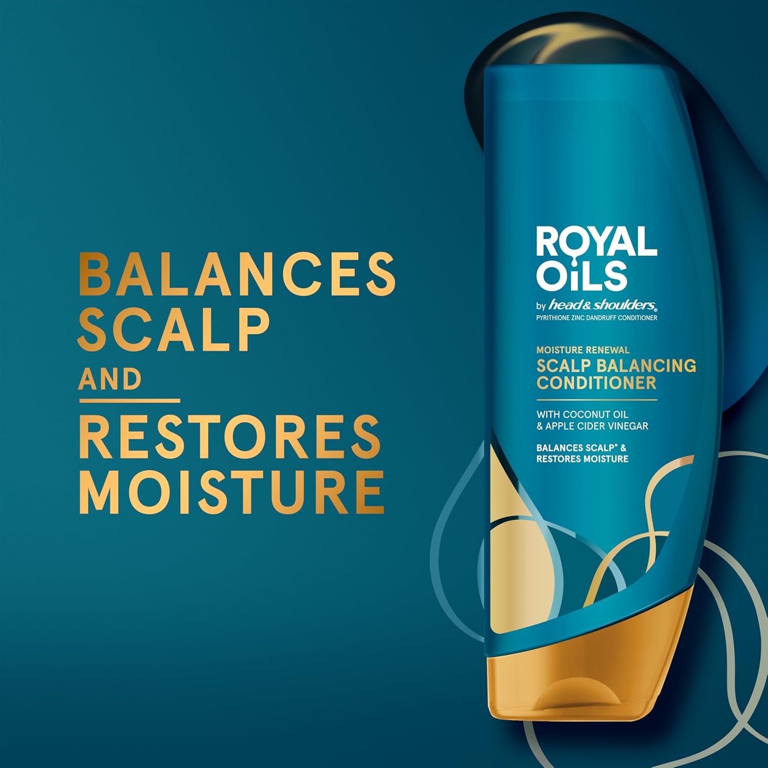 Royal Oils by head & shoulders shampoo balances scalp and restores moisture.