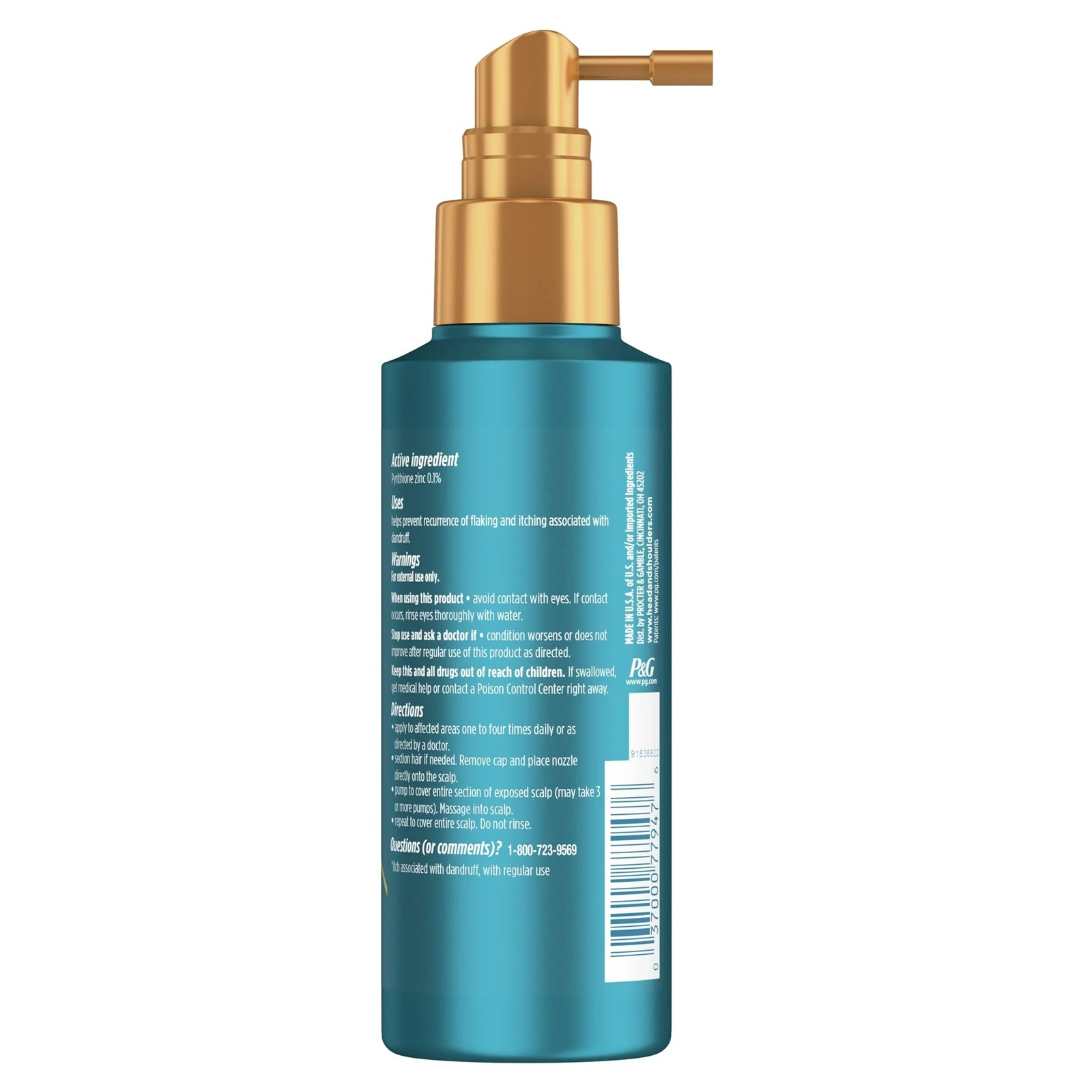 Royal oils by head & shoulders scalp soothing elixir with pyrithione zinc for anti-dandruff purposes.