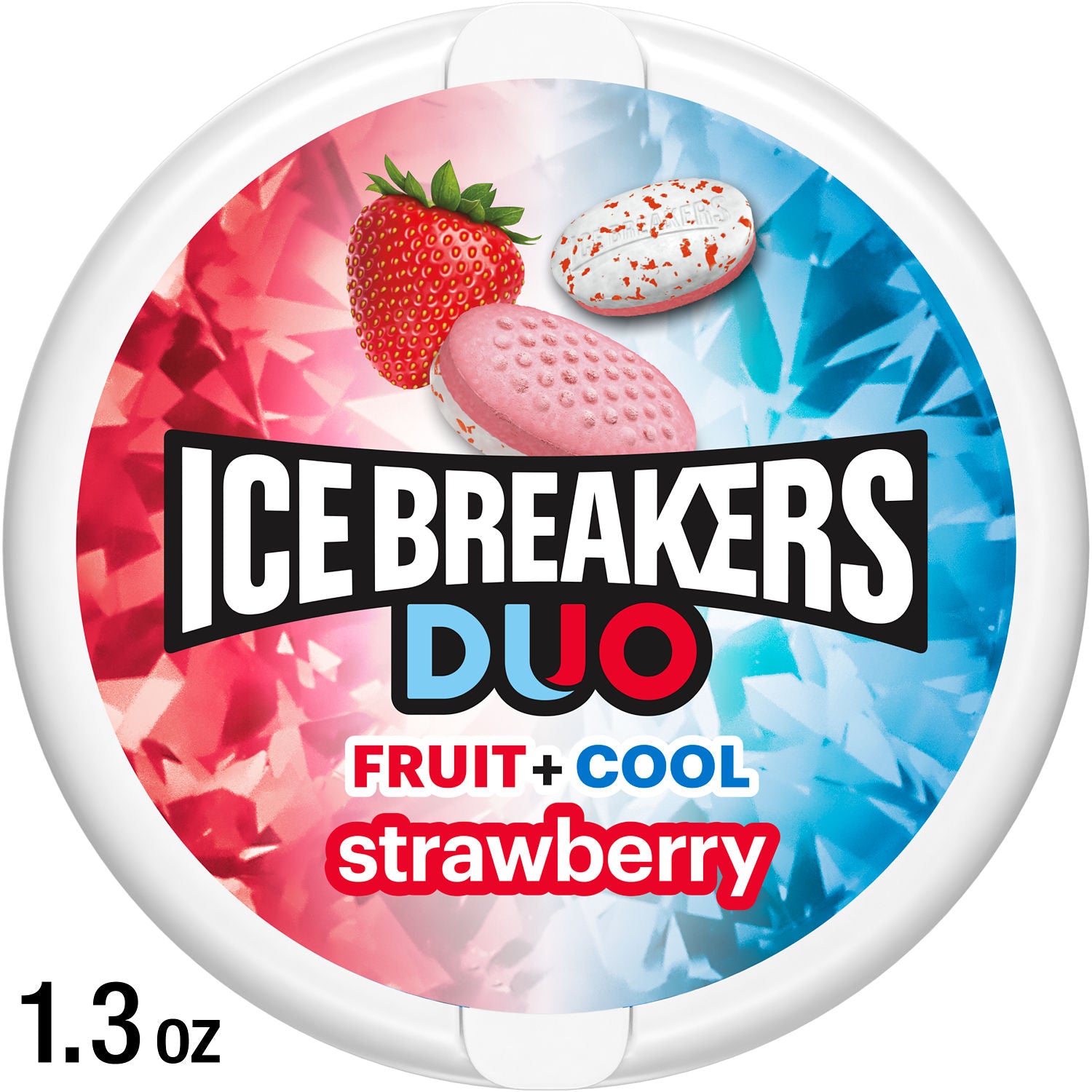 Ice Breakers Duo Fruit & Cool Strawberry Sugarfree Mints | 1.3 Oz (36 g)