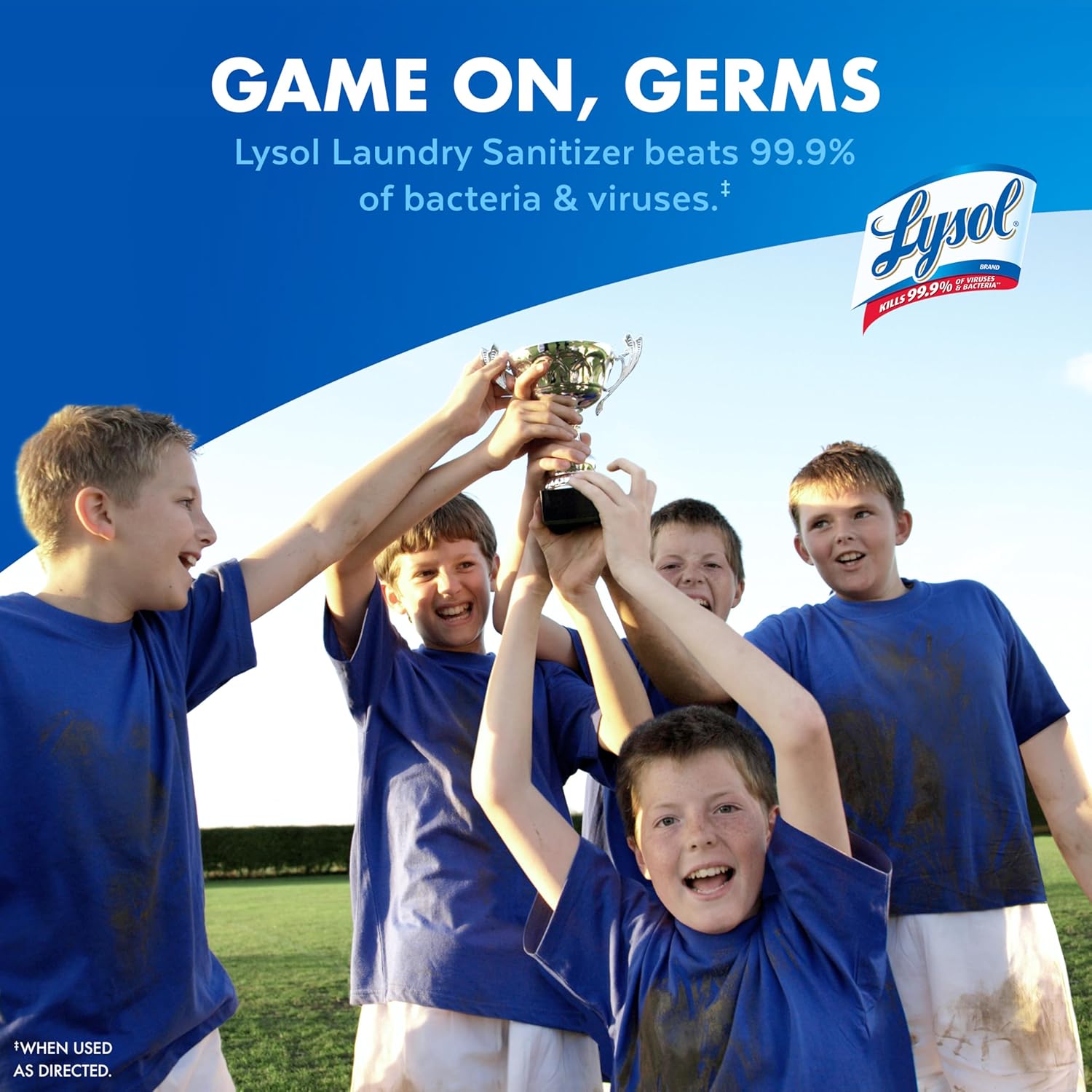 Lysol laundry sanitizer additive beats 99.9 of bacteria and viruses.