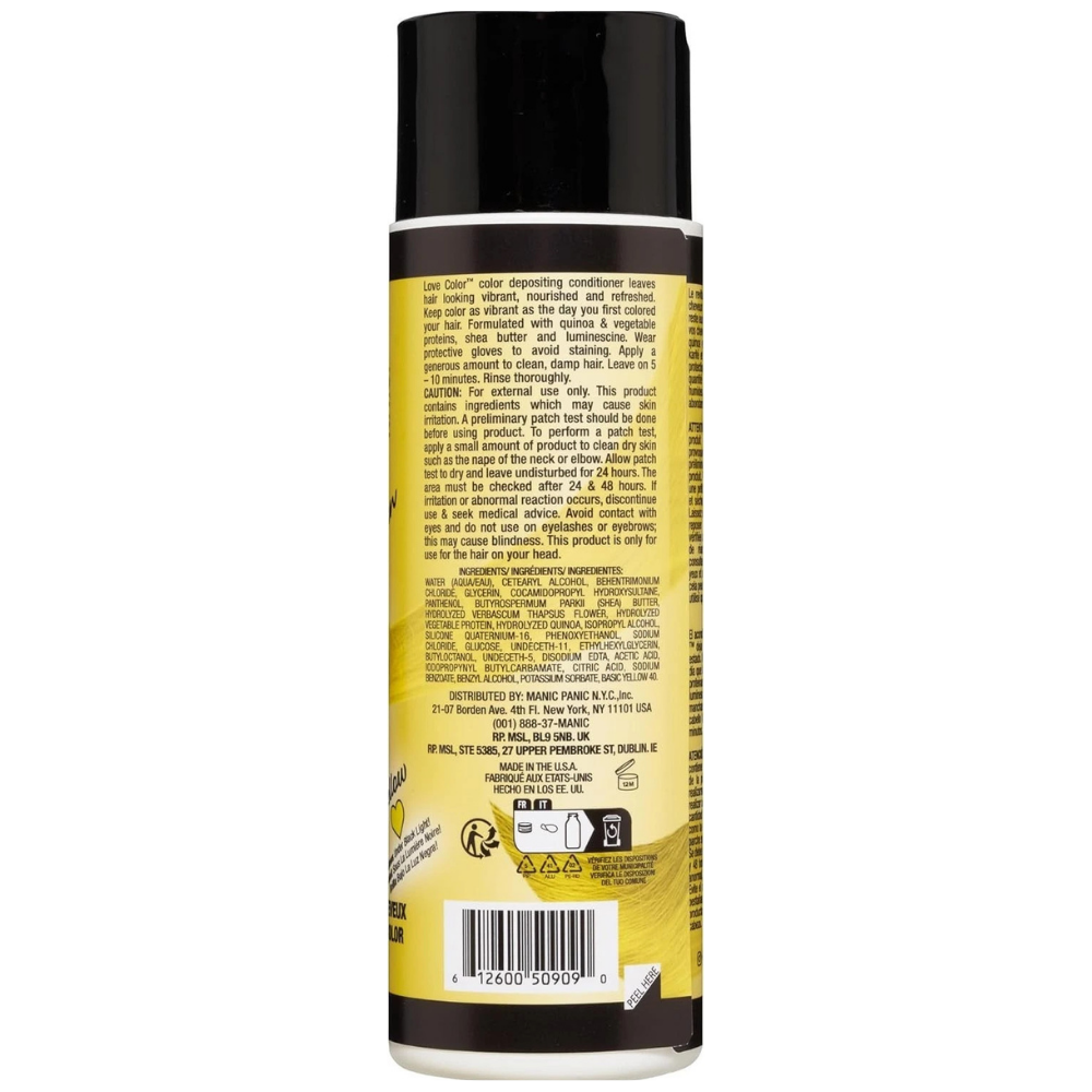 Manic Panic Love Color Hair Colour Conditioner - Yellow Heart, 236 ml