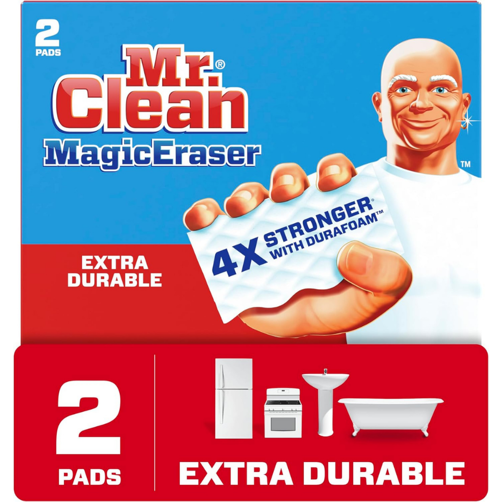 Mr clean magic eraser extra durable cleaning pads - 2 pack.