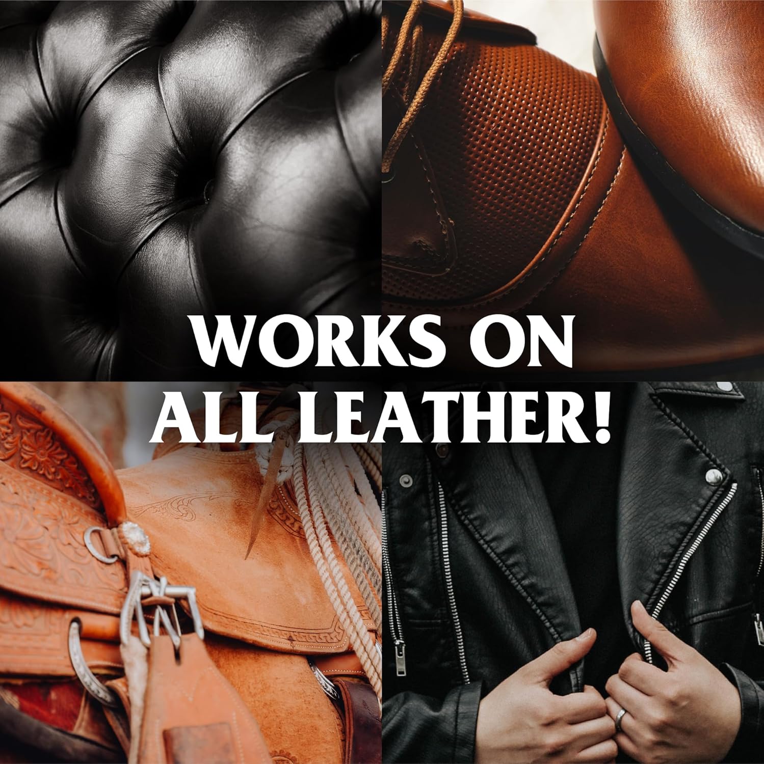 Mr Leather cleaner and conditioner spray works on all leather products