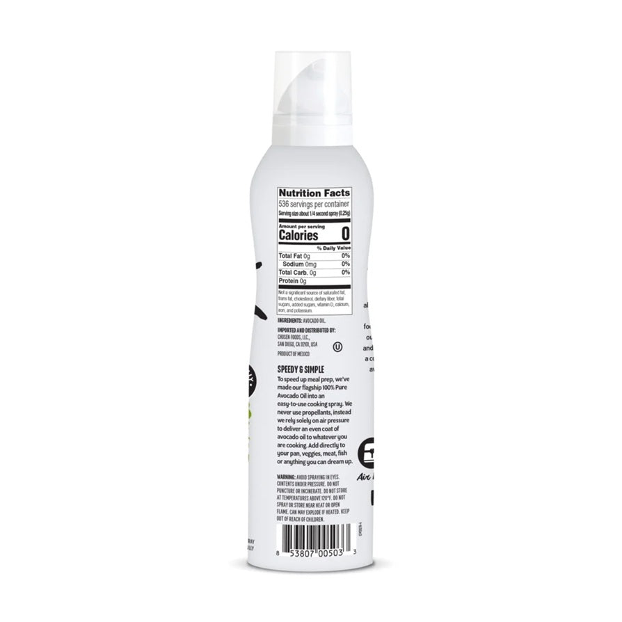 Chosen Foods 100% Pure Avocado Oil Spray | 4.7 Oz (134 g)