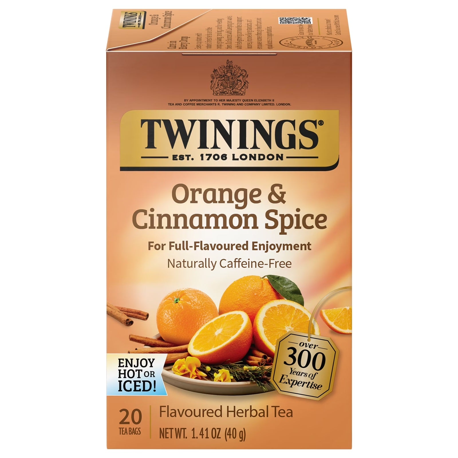 Twinings Orange & Cinnamon Spice Tea | 20 Tea Bag