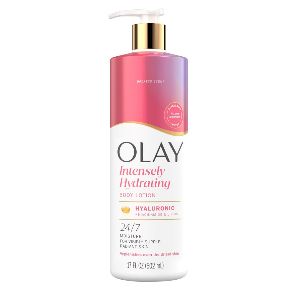 Olay intensely hydrating body lotion for 24/7 moisture for visible supple radiant skin